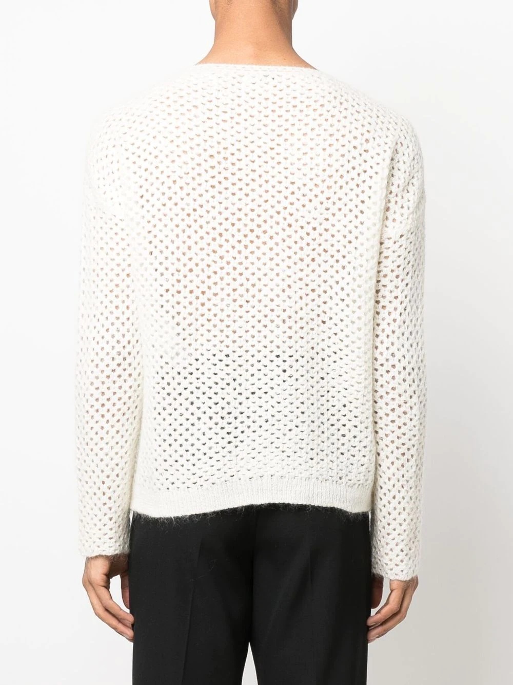 knitted long-sleeve jumper - 4