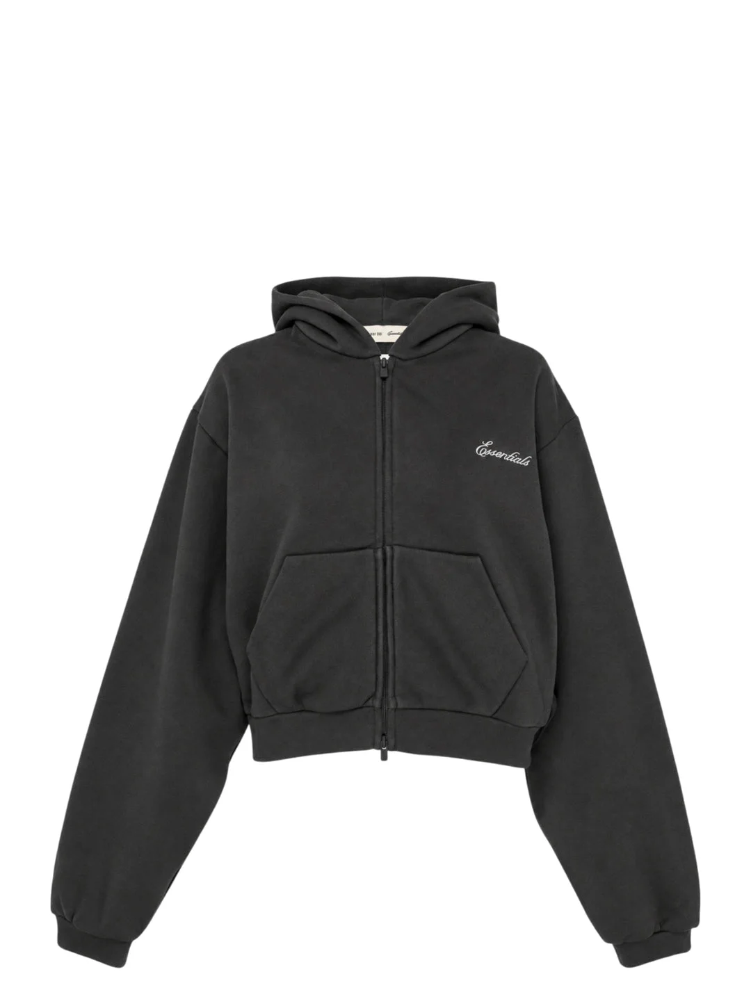 Women's Modern Cropped Zip Hoodie - 1