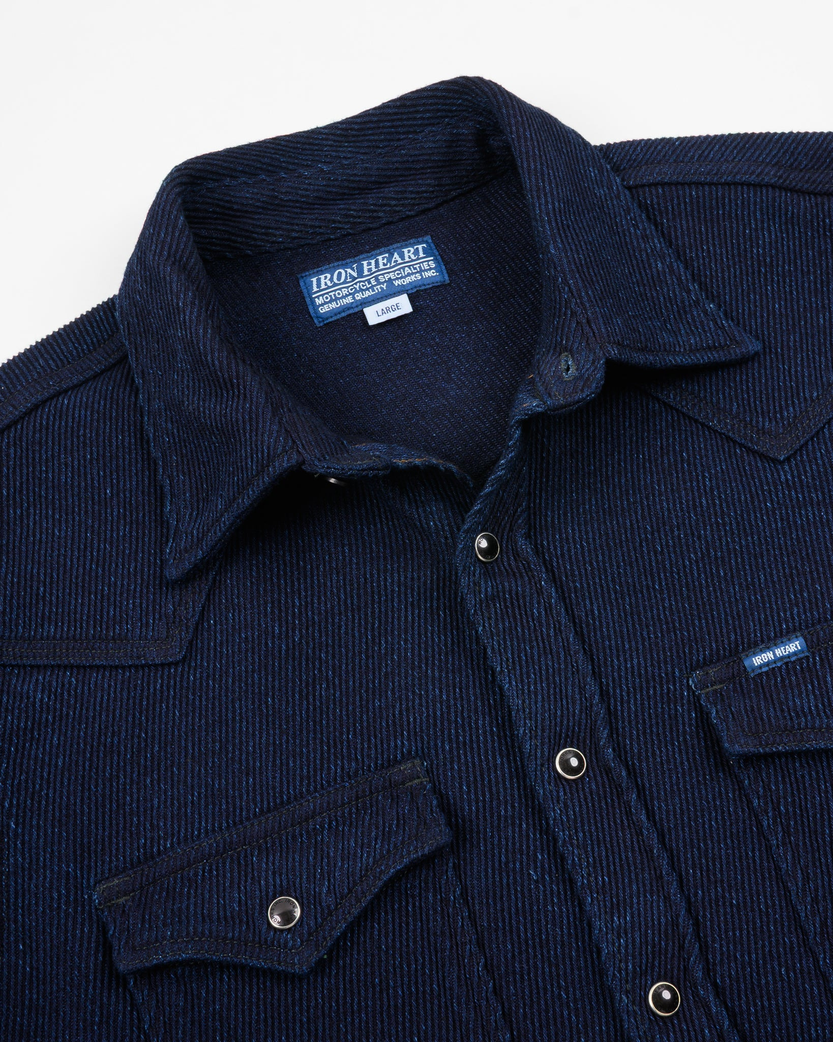 IHSH-208-IND Kersey Western Shirt - Indigo - 7