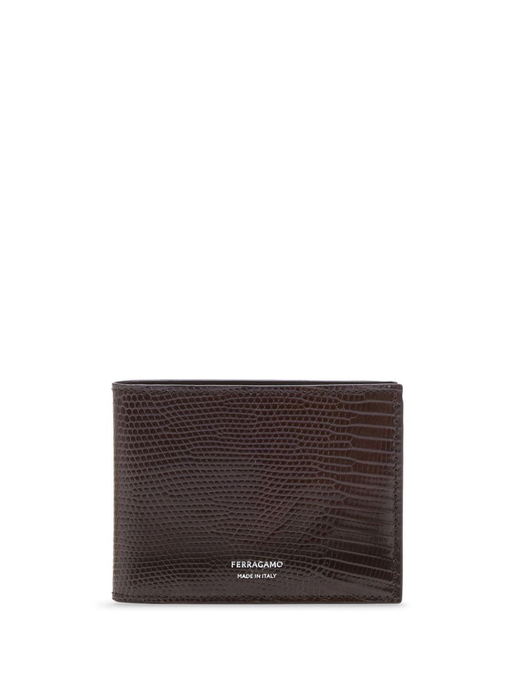 lizard-embossed bi-fold wallet - 1