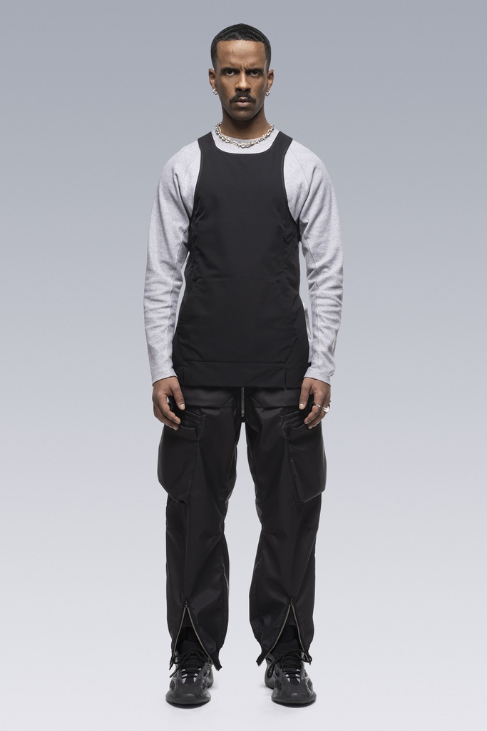 S27-PR Cotton Rib Longsleeve Shirt Gray Melange - 10