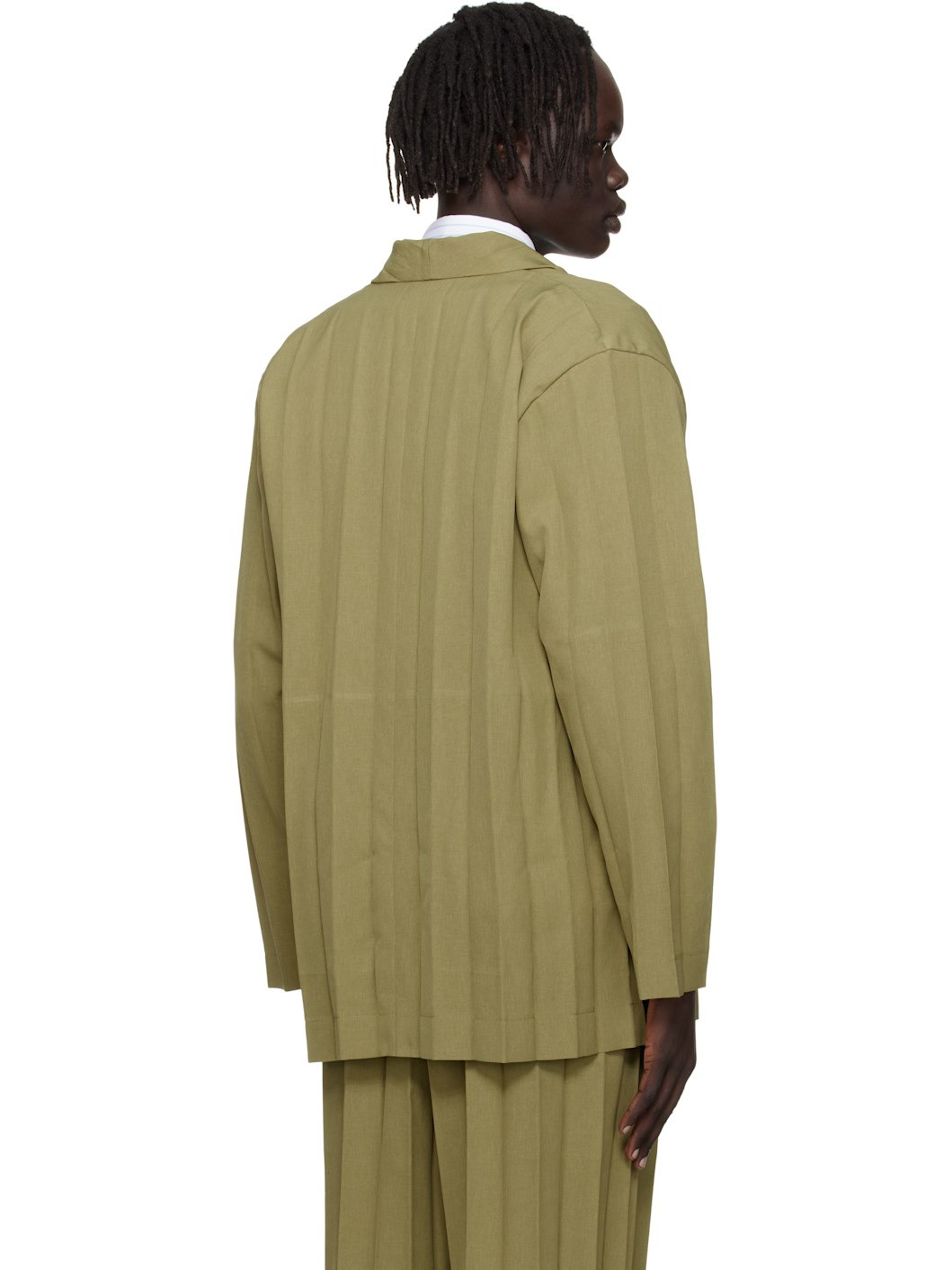 Khaki Edge Ensemble Blazer - 3