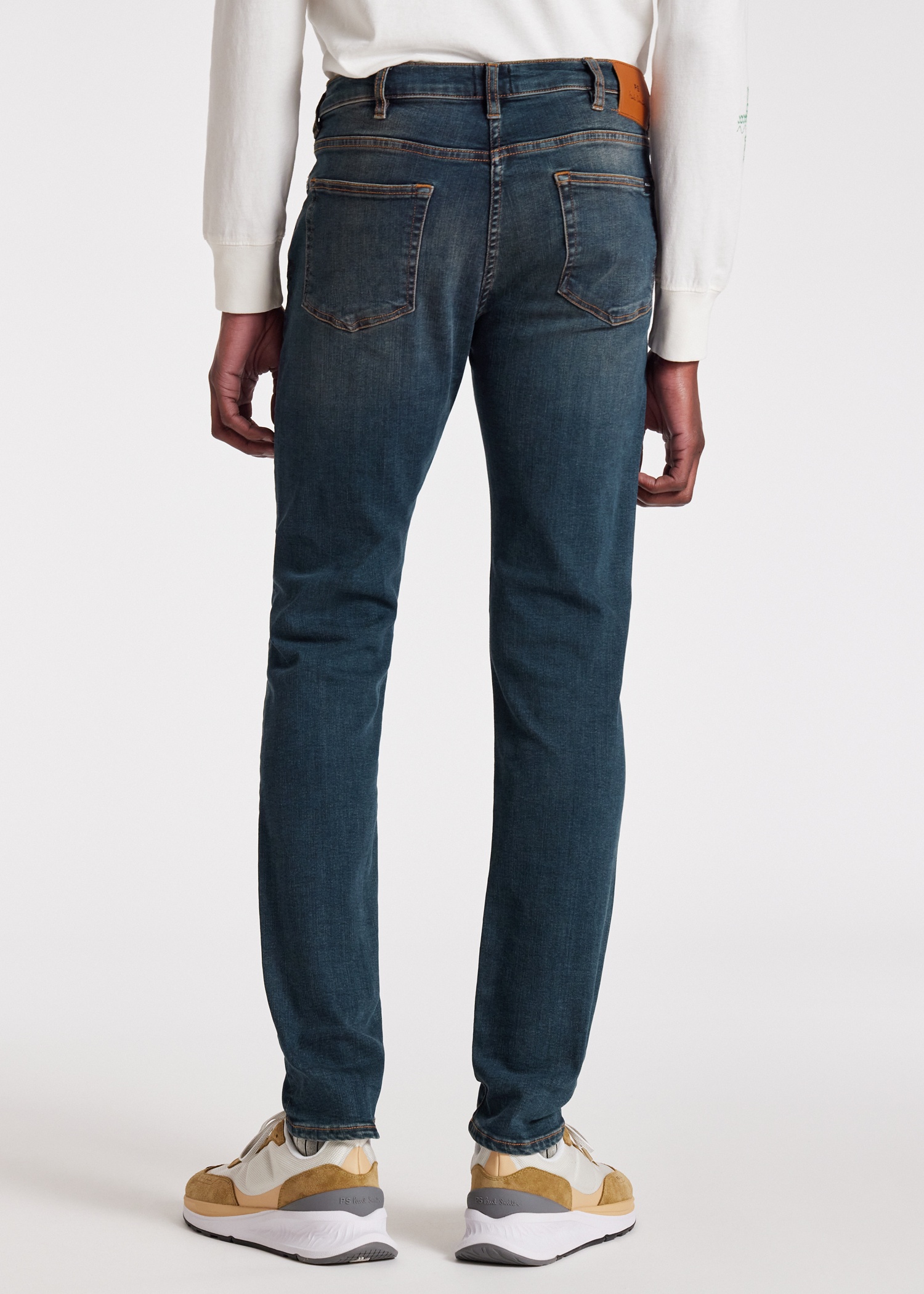 Slim-Fit Antique-Wash 'Organic Reflex' Jeans - 4