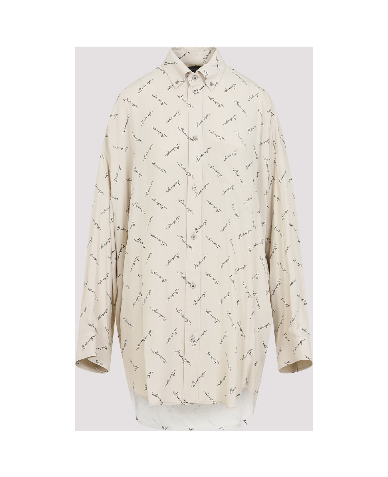 Long Sleeves Cocoon Shirt - 3