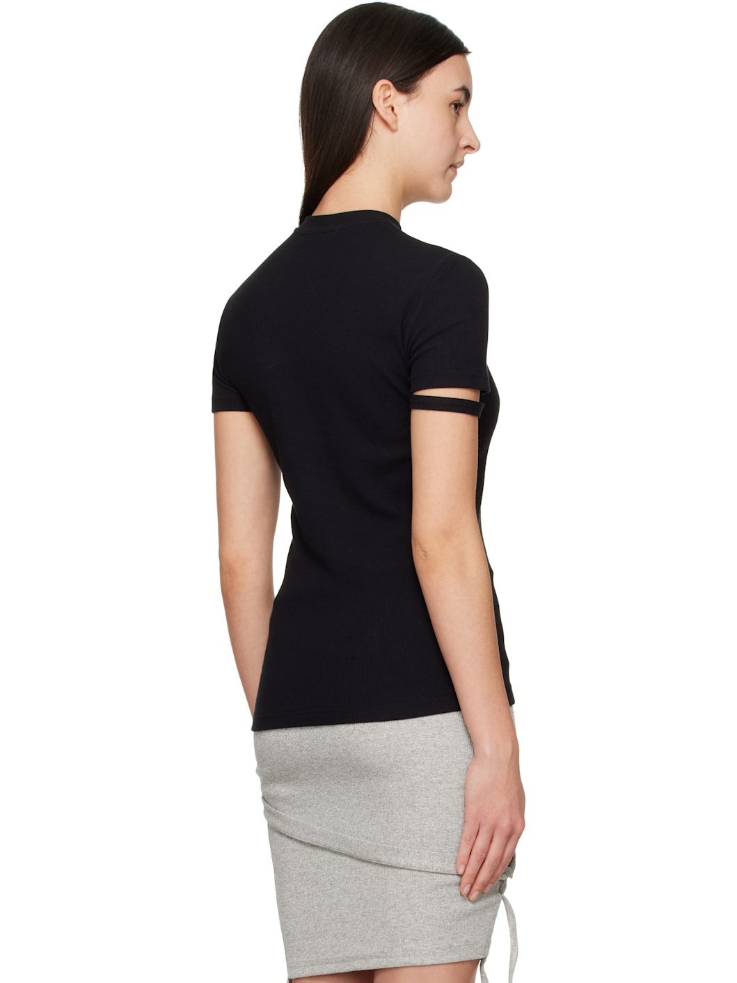 Black Rib T-Shirt - 3