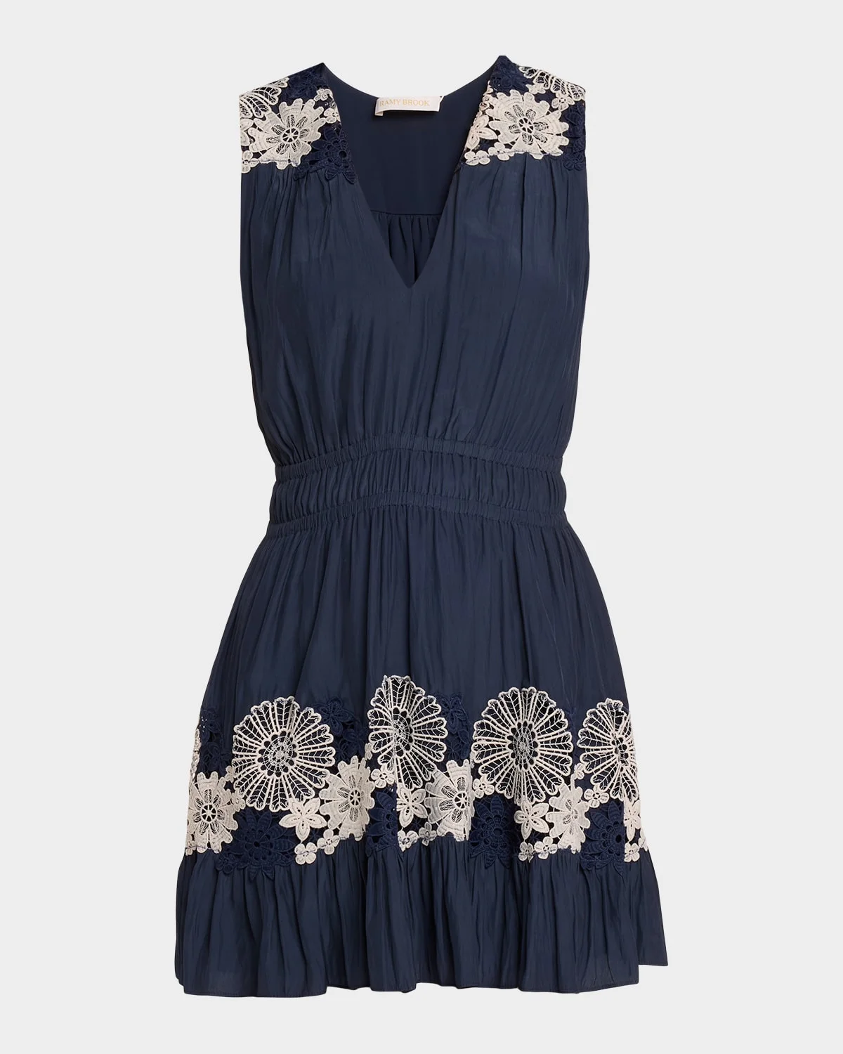 Mackenzie Embroidered Mini Dress - 1