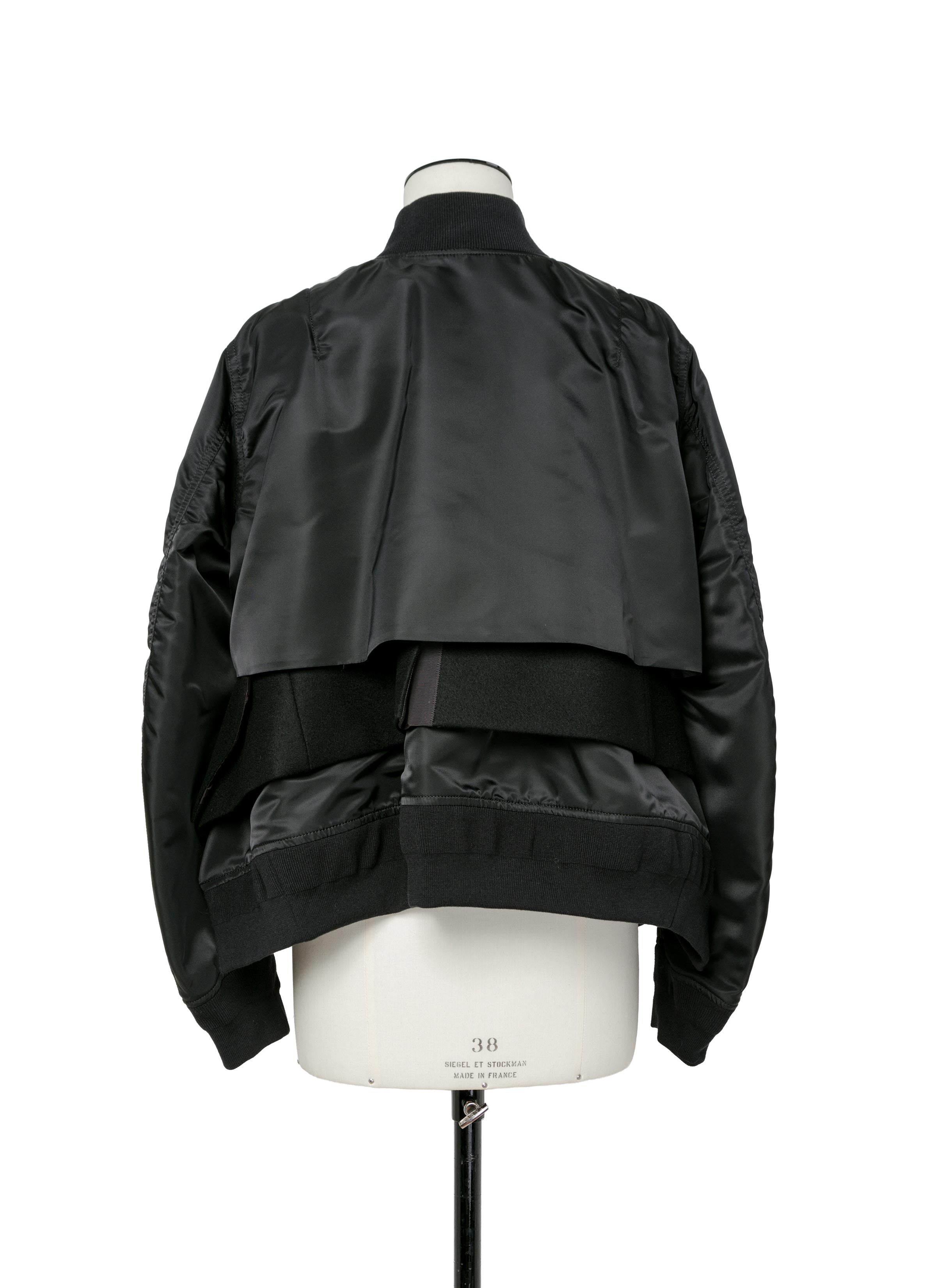 Nylon Twill x Wool Melton Blouson - 4