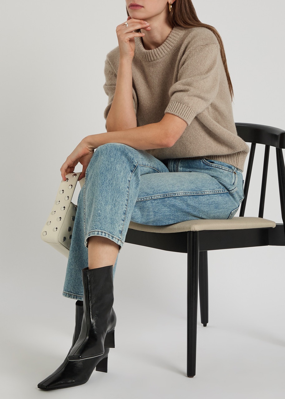 Khaite Ona 55 Leather Ankle Boots - 5