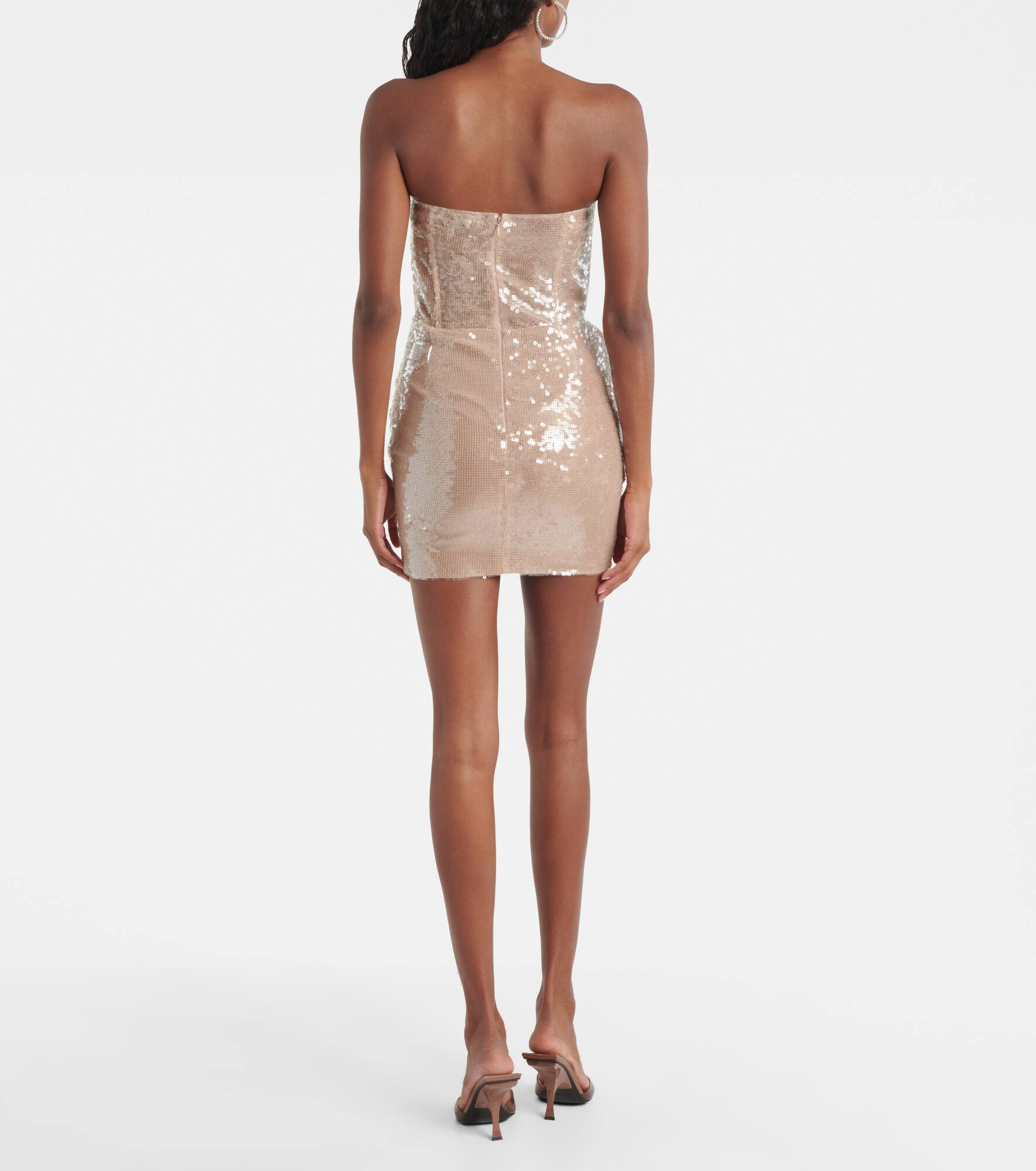 Pamela gathered sequined corset dress - 3