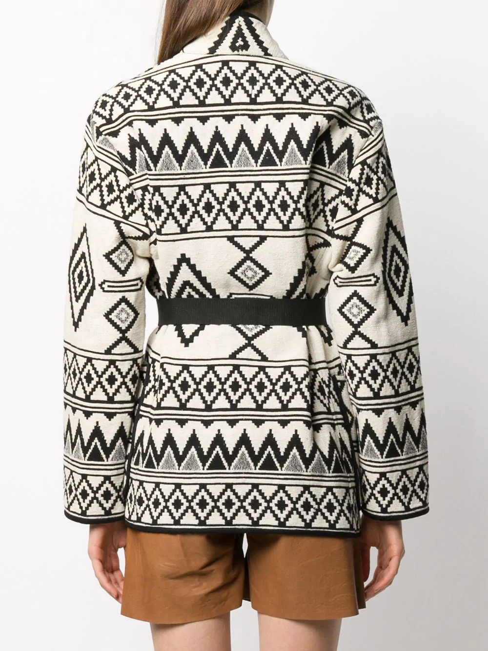 belted navajo coat - 4