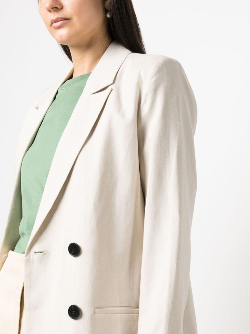 double-breasted lyocell blazer 5