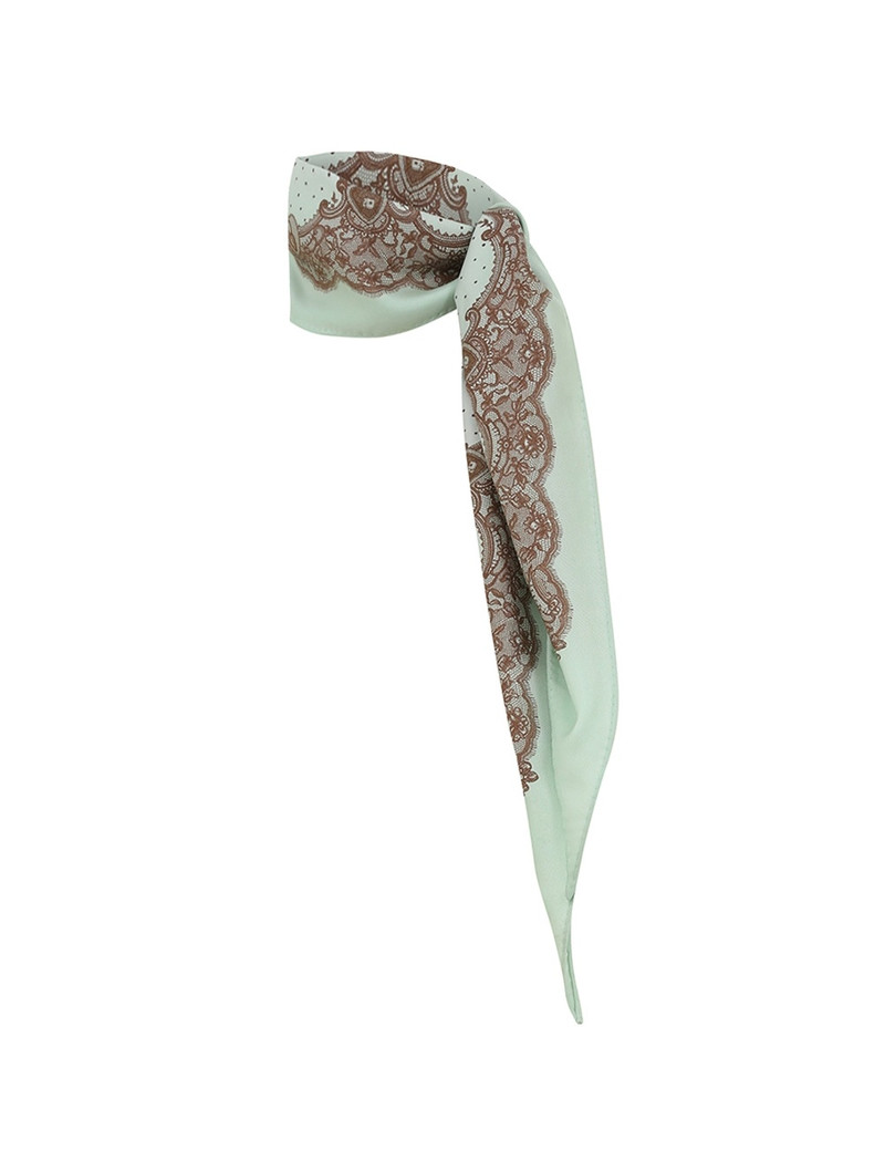 PRINTED SILK DIAMOND SCARF 1