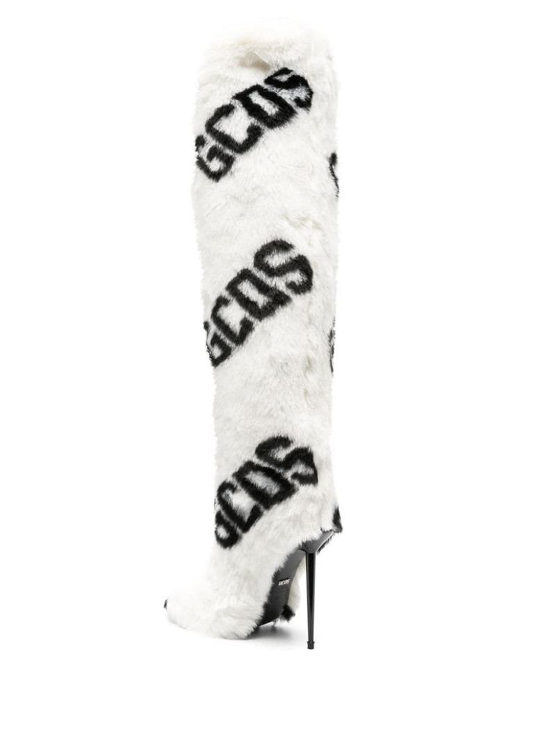 110mm faux-fur 로고 인쇄 부츠 3