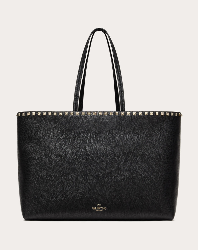 ROCKSTUD GRAINY CALFSKIN TOTE BAG 3