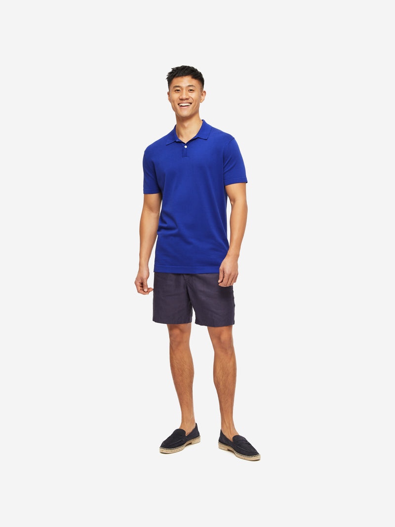 Men's Polo Shirt Jacob Sea Island Cotton Blue - 3