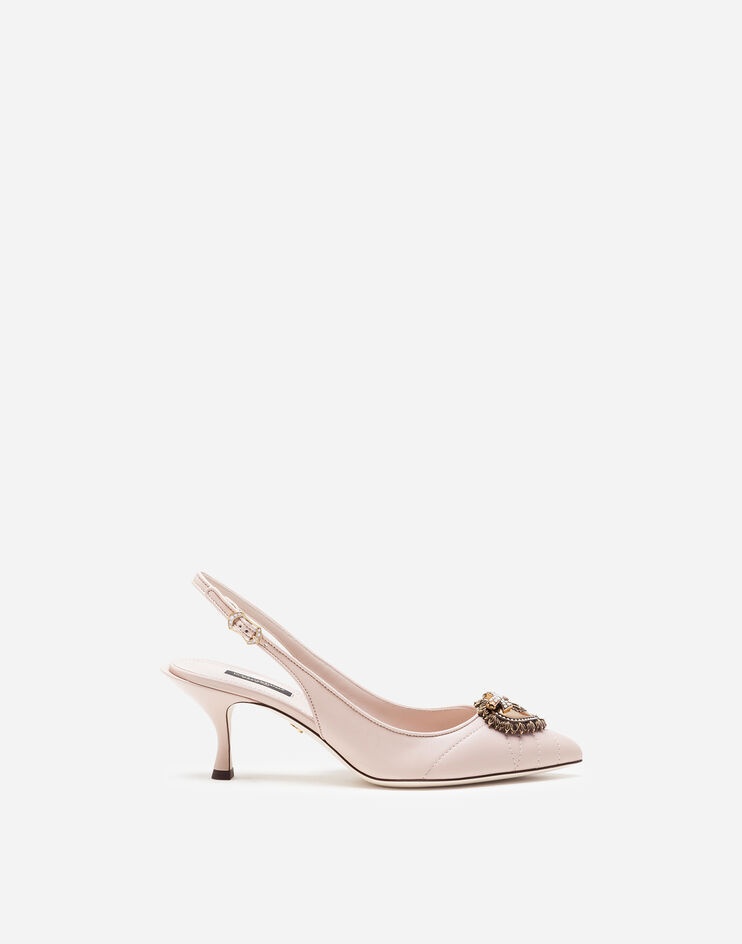 Matelassé nappa leather Devotion slingbacks - 1