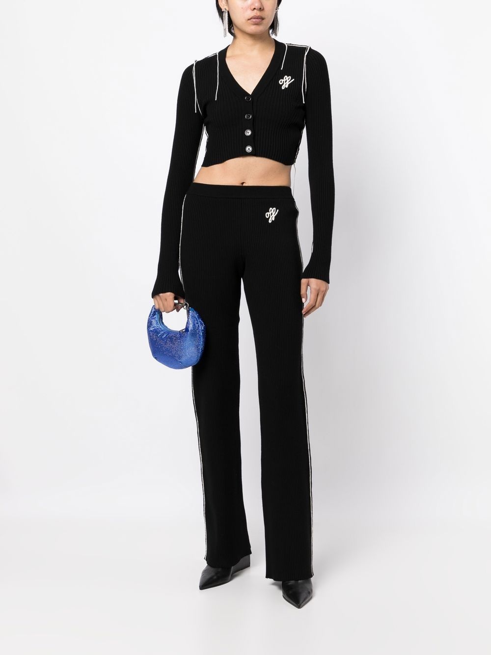 Outline knitted track pants - 2