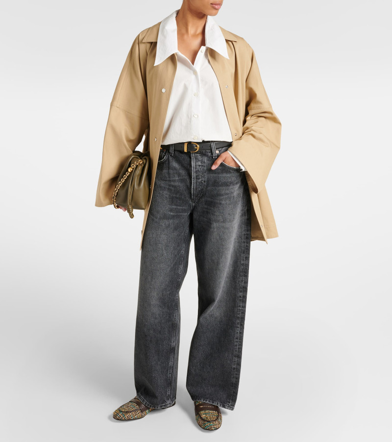 Gianvito Rossi Leather-trimmed tweed mules outlook