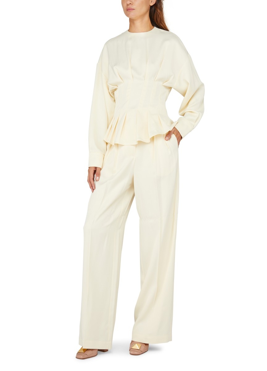 Wide leg tailored trousers - 2