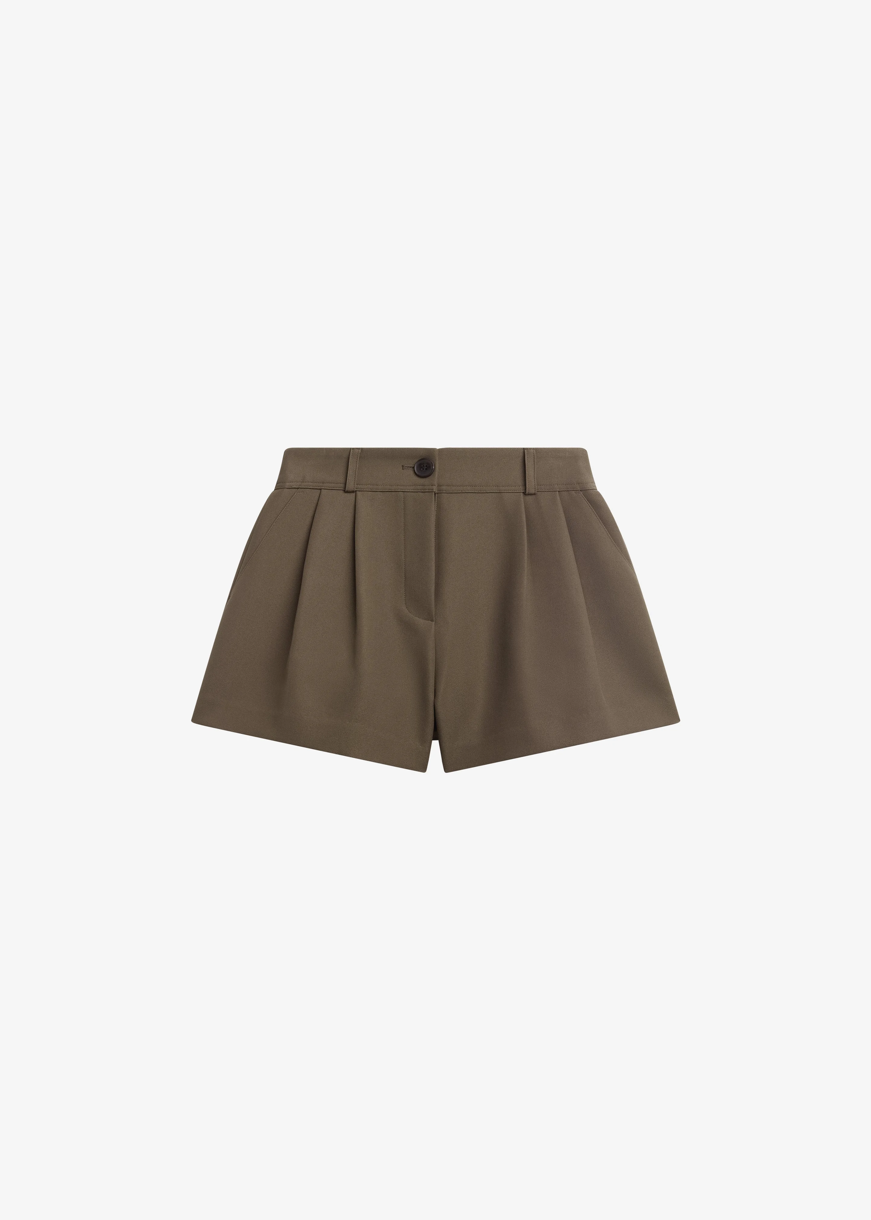 Kinsley Mini Shorts - Brown - 1
