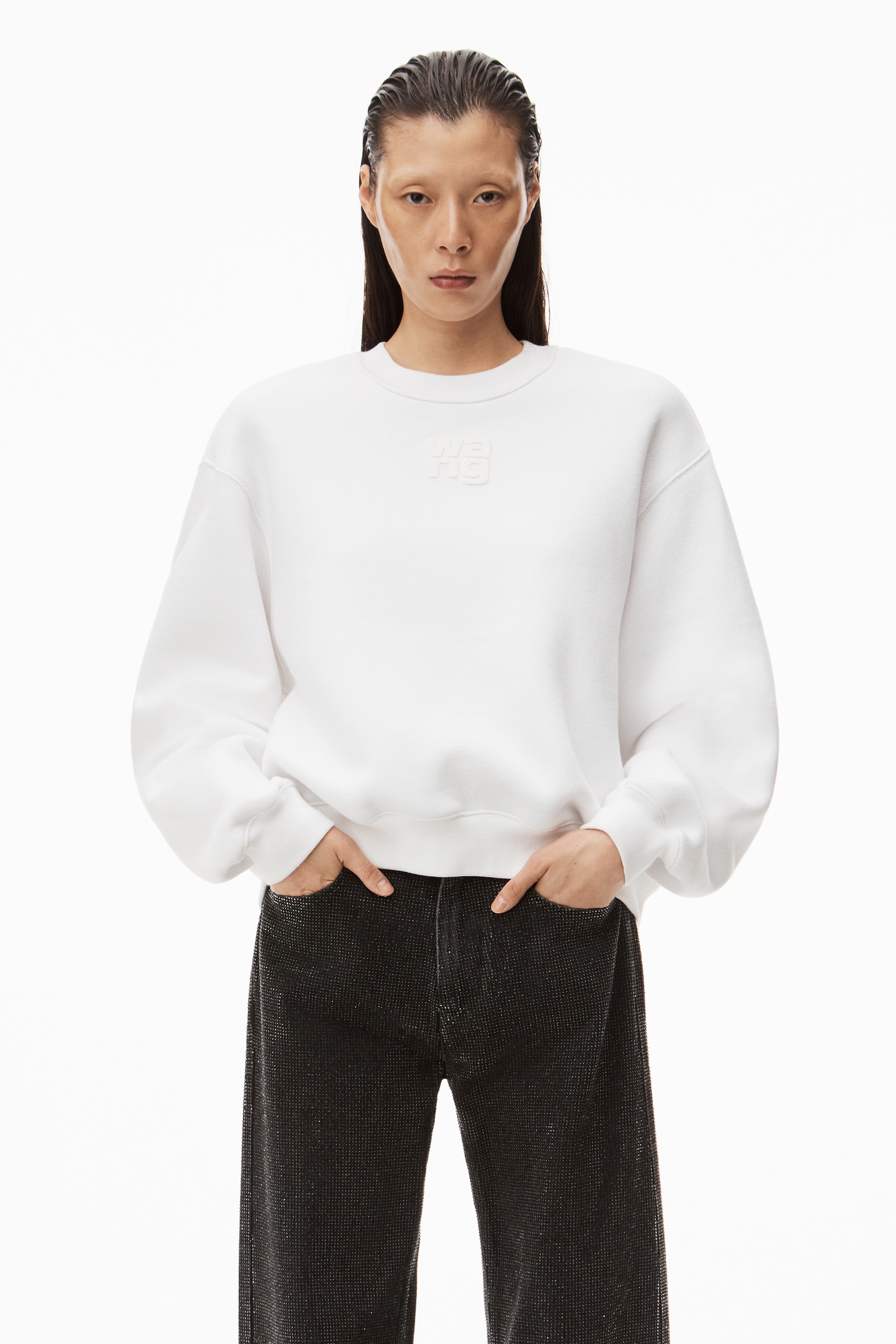 PUFF LOGO SWEATSHIRT IN STRUCTURED TERRY - 2