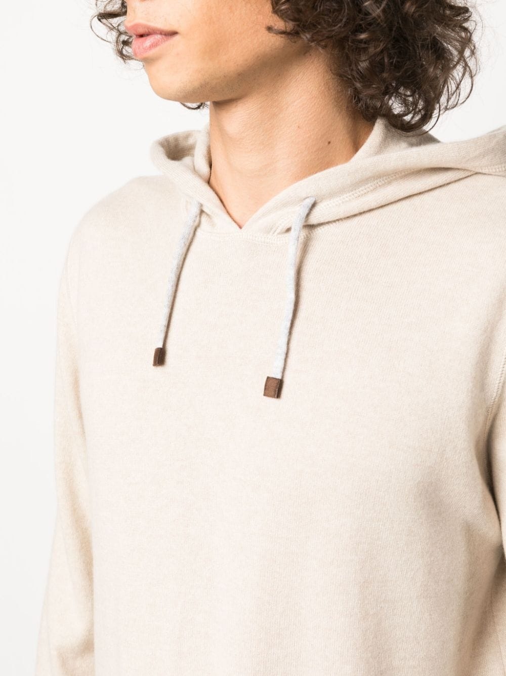 pullover cashmere hoodie - 5