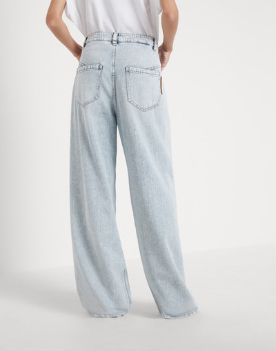 Brunello Cucinelli Soft denim relaxed trousers outlook