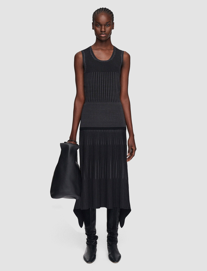 JOSEPH Bi-Colour Ribbed Tank Top outlook