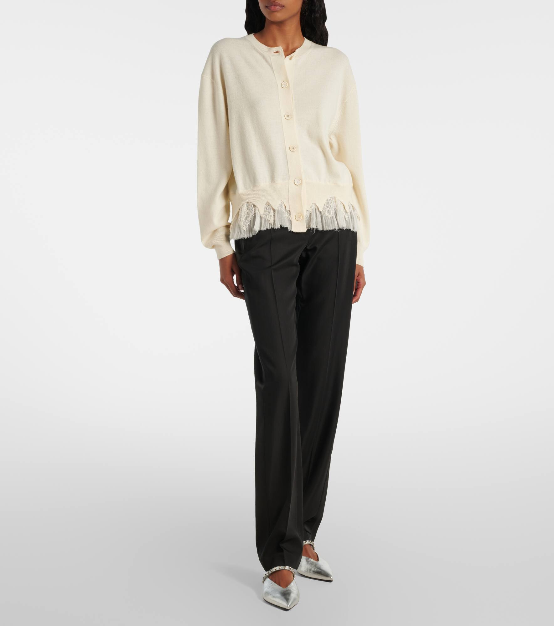 Deconstructed wool and cashmere cardigan - 2