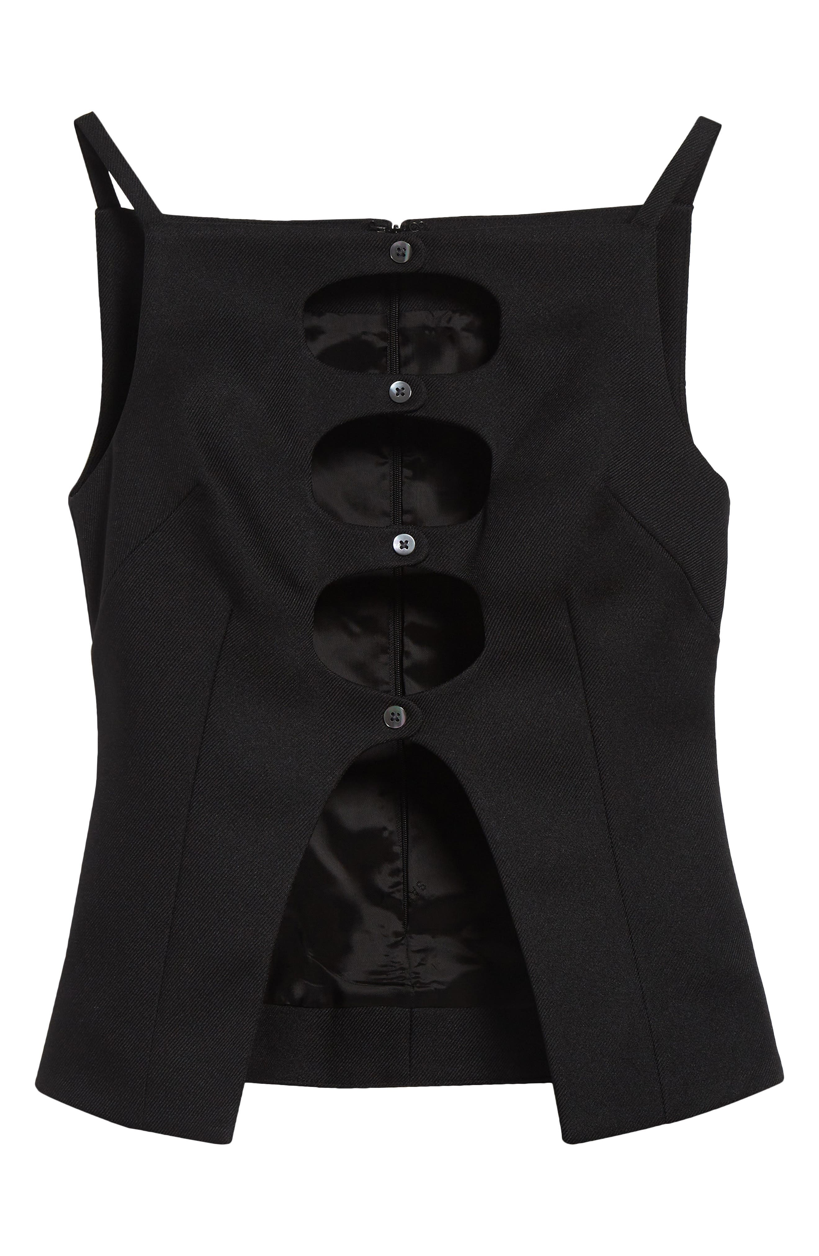 Sandy Liang Saguaro Top in Black at Nordstrom - 6