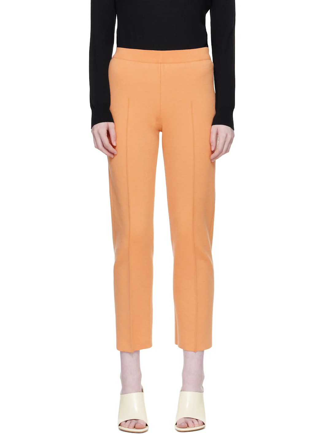 Orange Merino Louis Trousers - 1