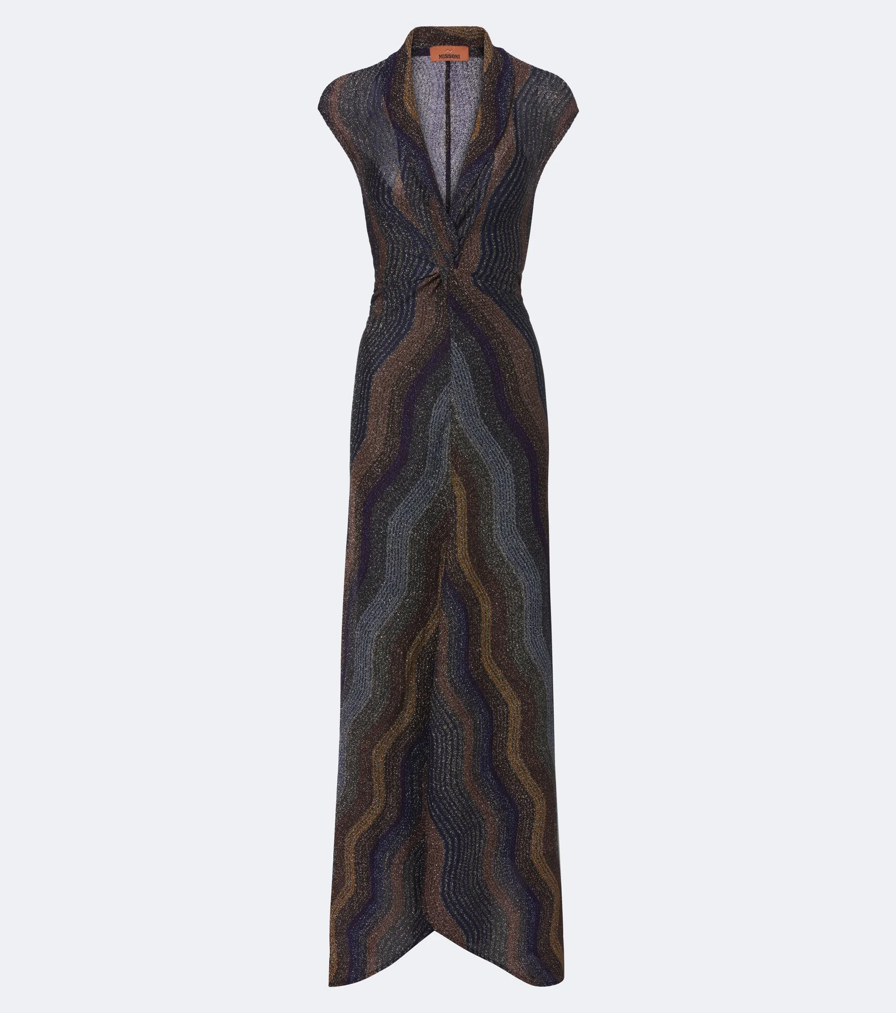 Knitted lamé maxi dress - 1