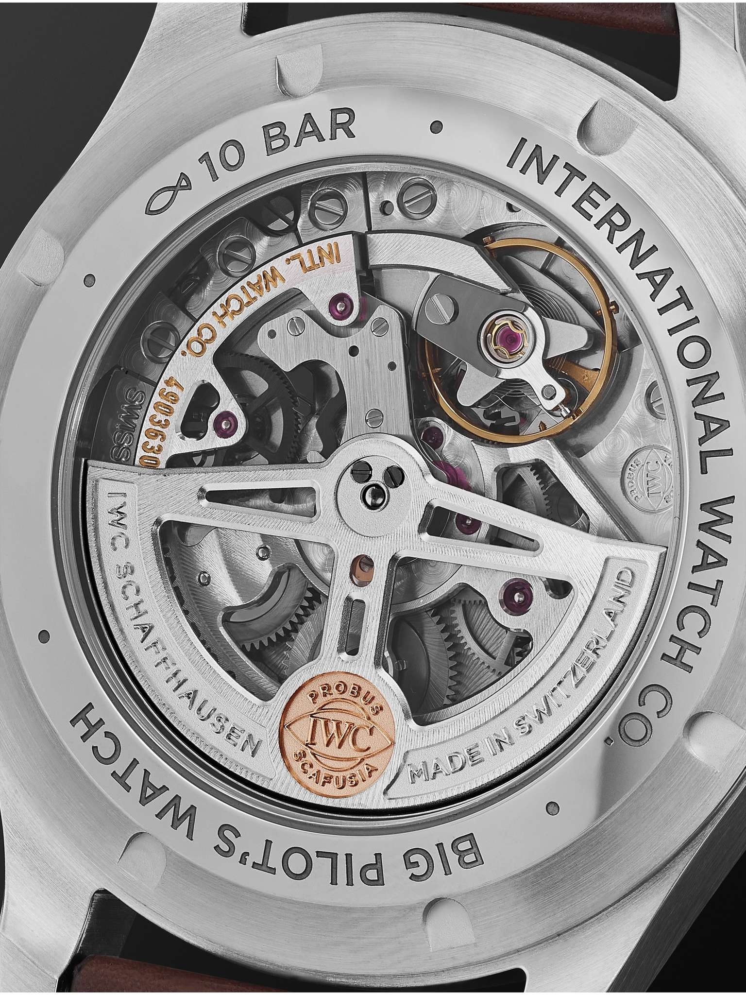 Big Pilot's Automatic 43mm Stainless Steel and Leather Watch, Ref. No. IW329301 - 3