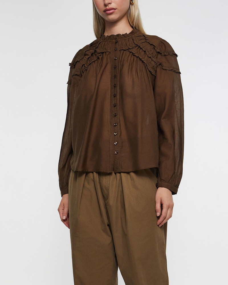 Isabel Marant Étoile Blouse Christa Dark green outlook