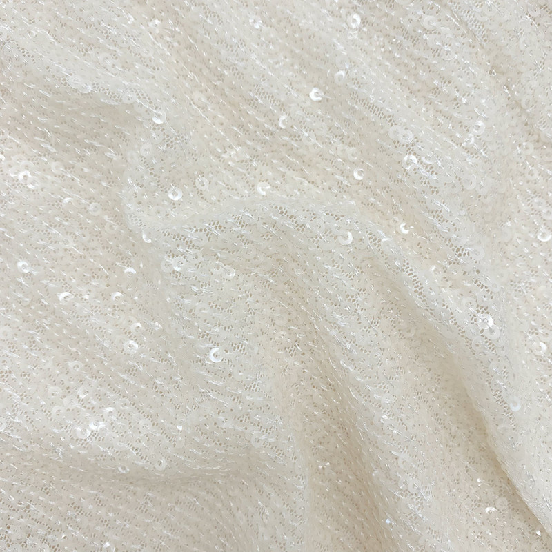 Cream Sequin Feather Top 6