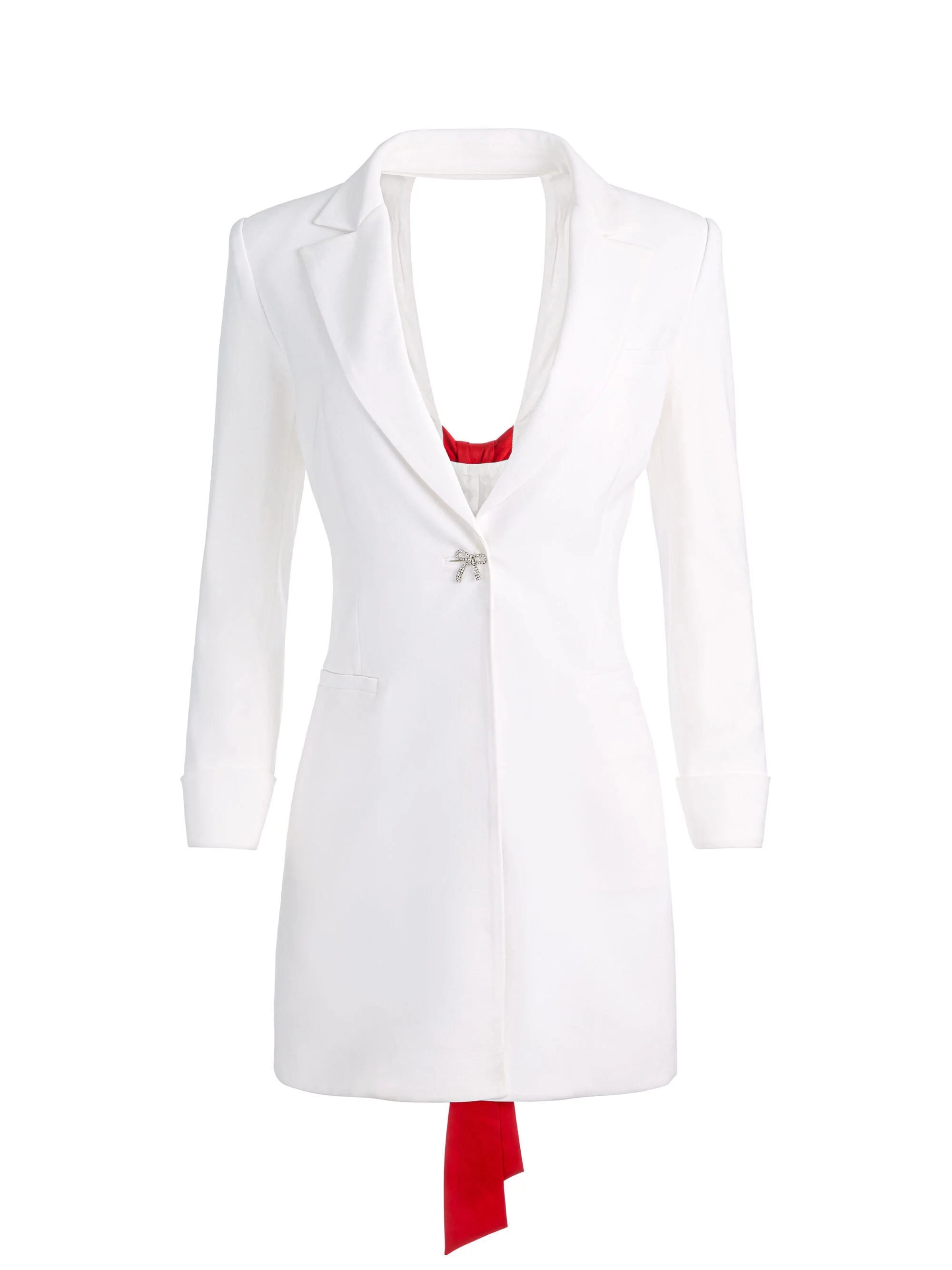 SHAWN BOW BACK BLAZER DRESS - 1