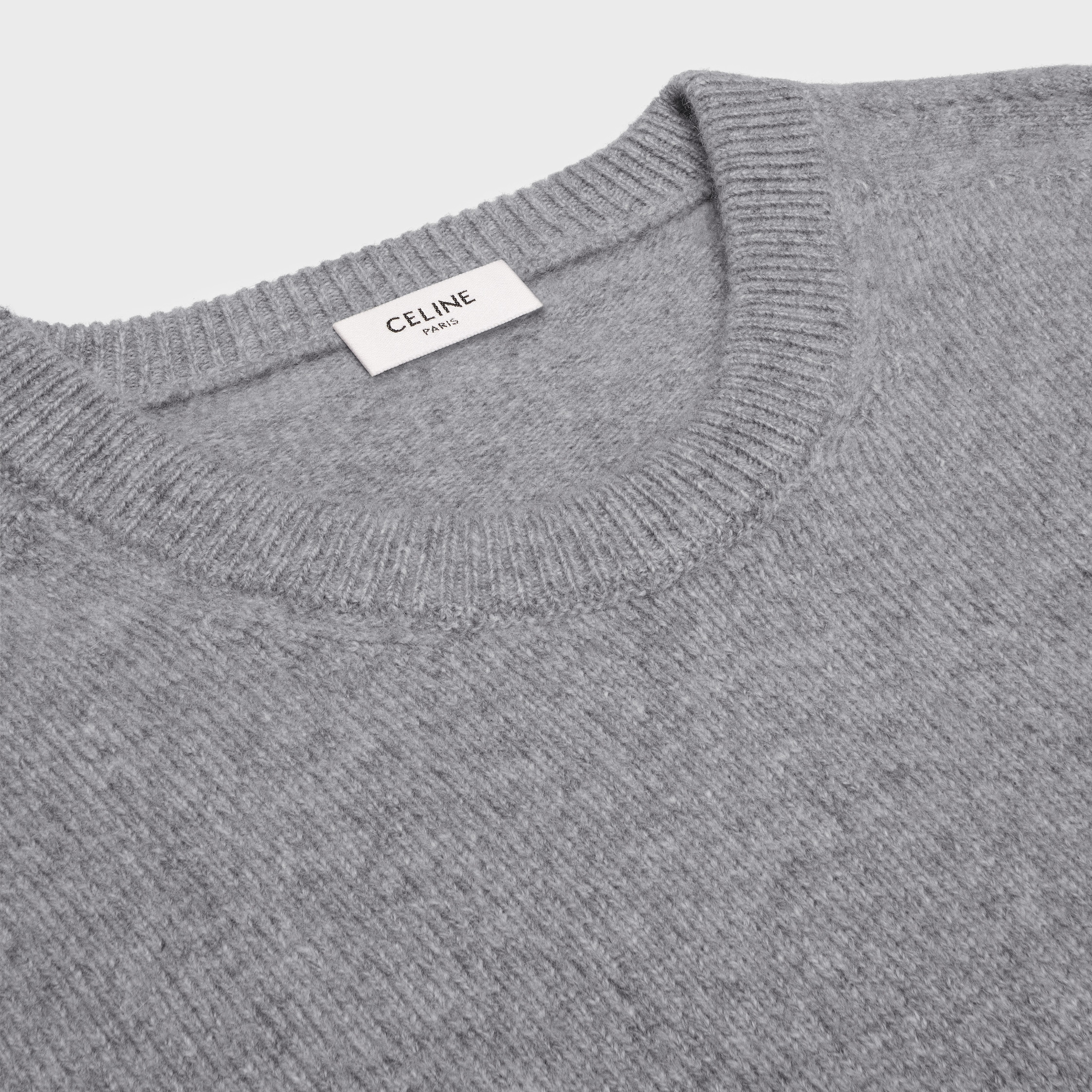 triomphe crew neck sweater in cashmere - 3