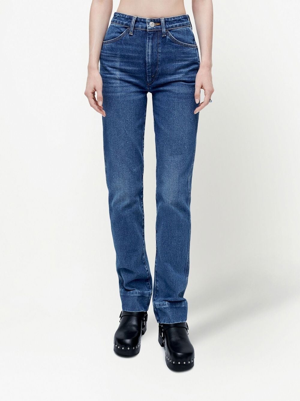 70s straight-leg mid-rise jeans - 3