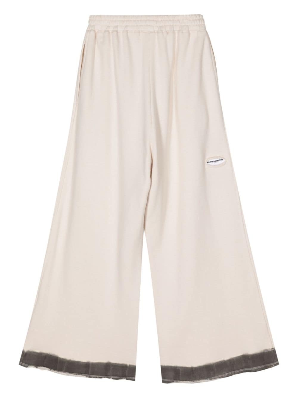 wide-leg cotton track pants - 2
