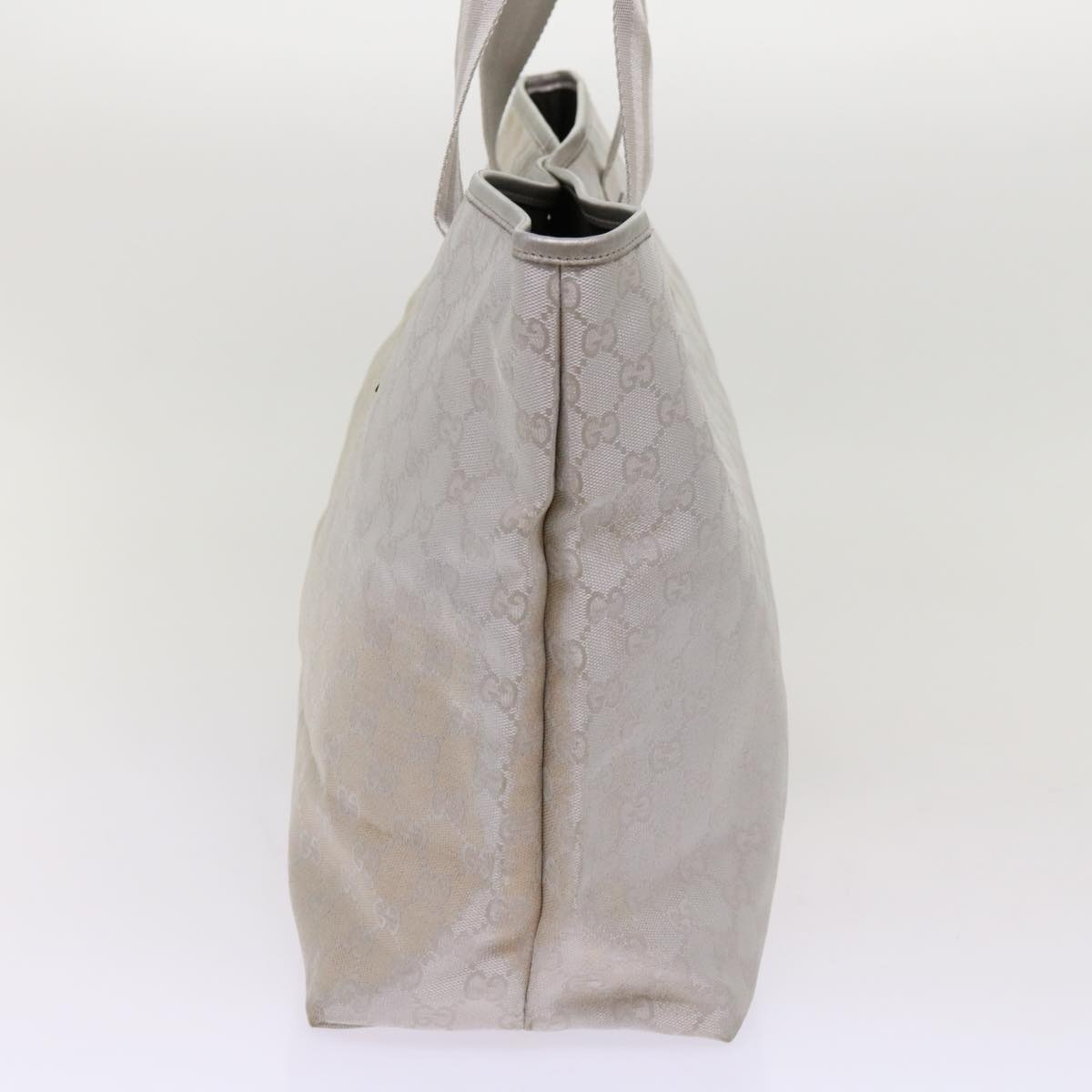 GUCCI GG Canvas Tote Bag Outlet Silver - 4
