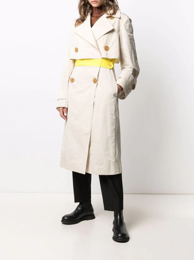 NINA RICCI double-breasted trench coat outlook