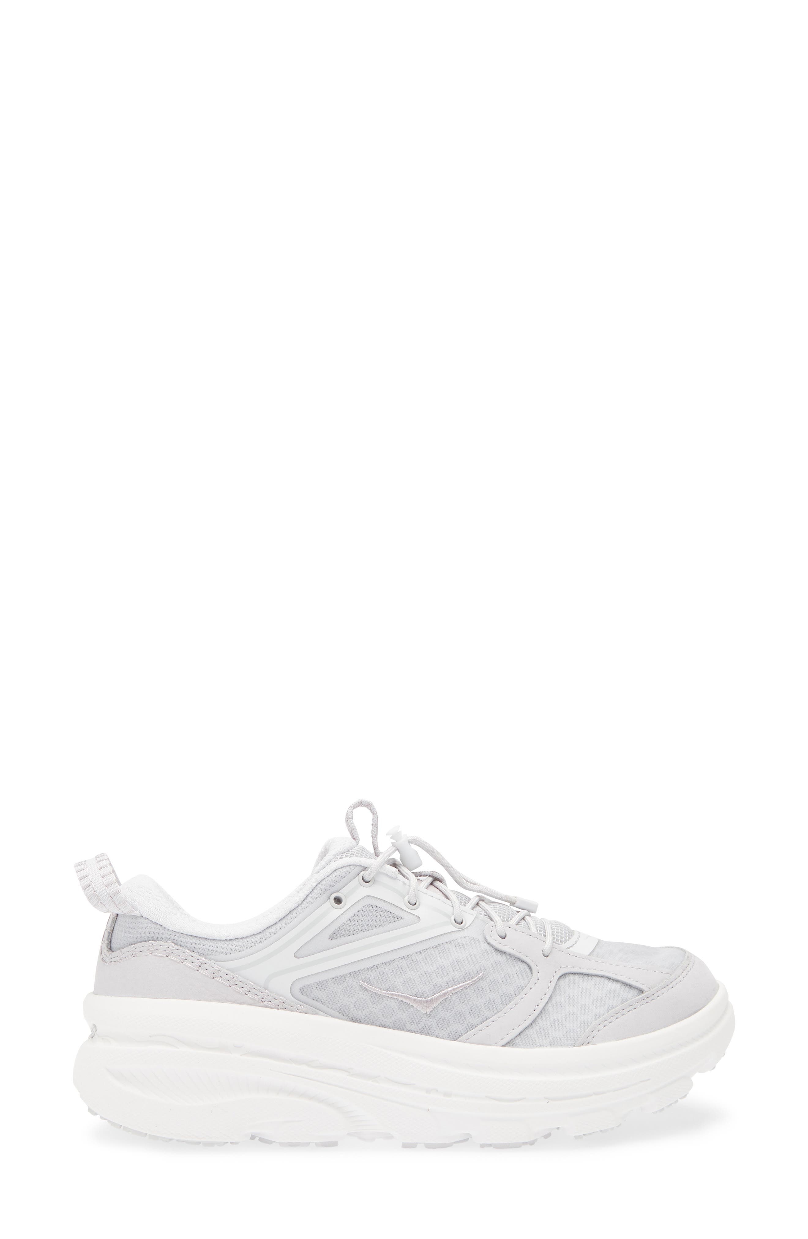 HOKA Gender Inclusive Bondi 9 Running Shoe in Cosmic Grey /White at Nordstrom - 3