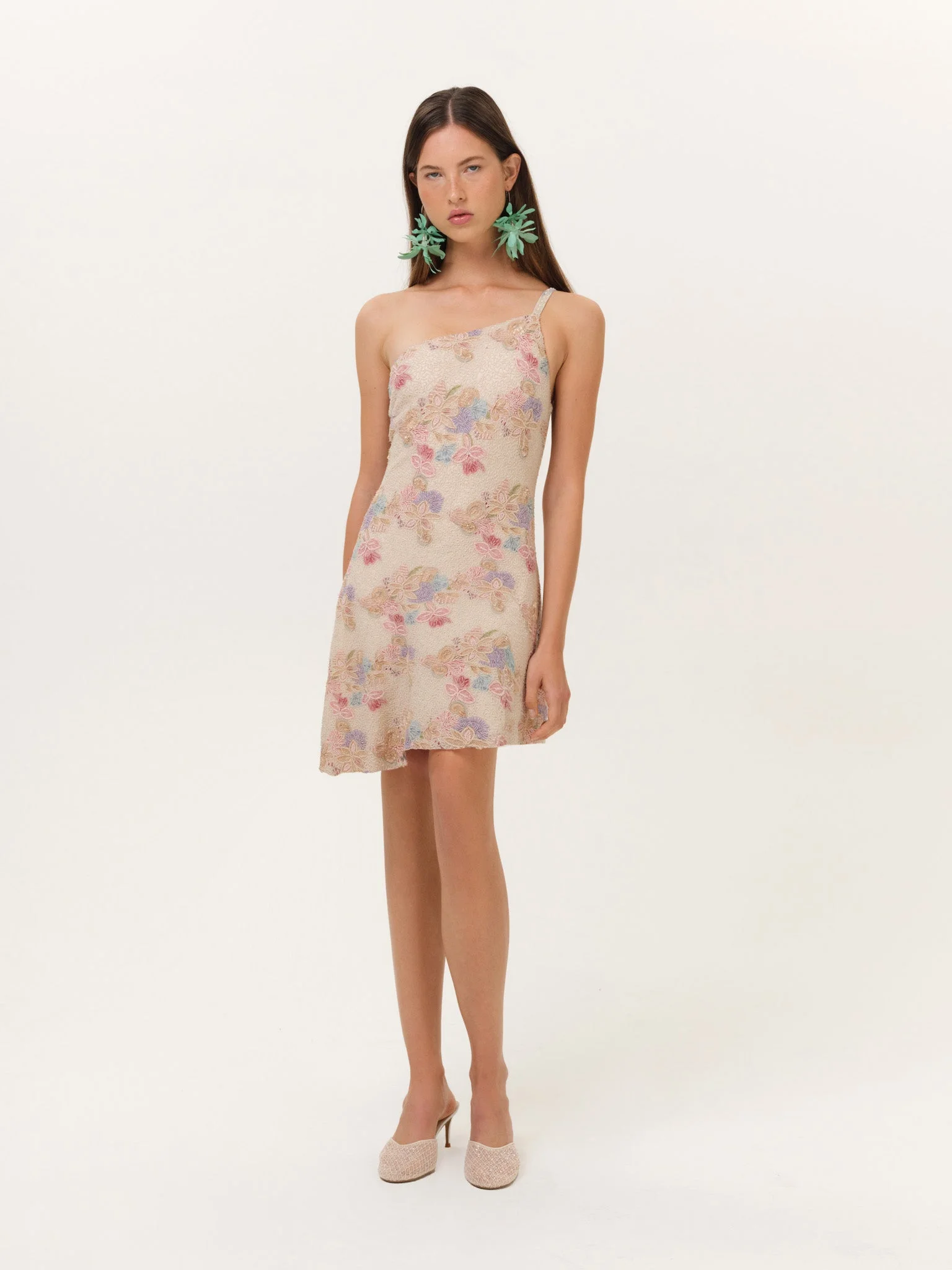 Lulu Shell Beaded Mini Dress - 1