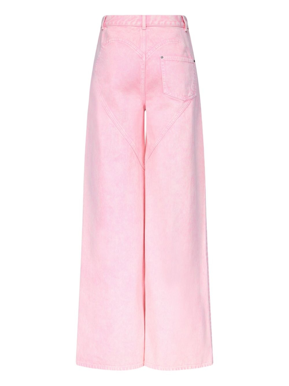 crystal-embellished high-rise wide-leg jeans - 6