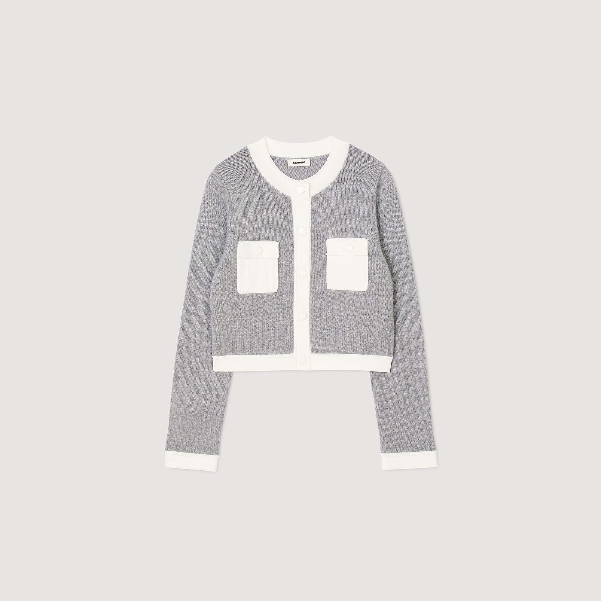 TWO-TONE CARDIGAN - 6