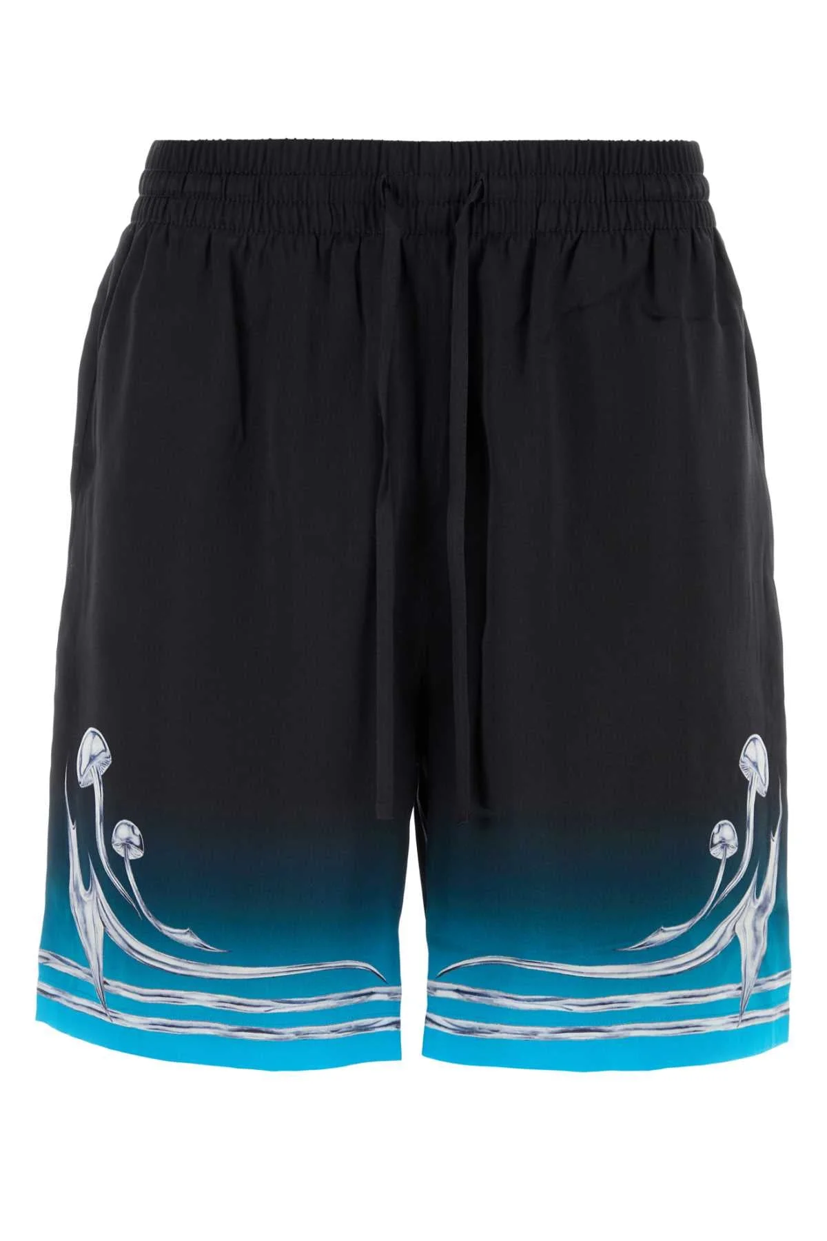 Casablanca Men Printed Satin Bermuda Shorts - 1