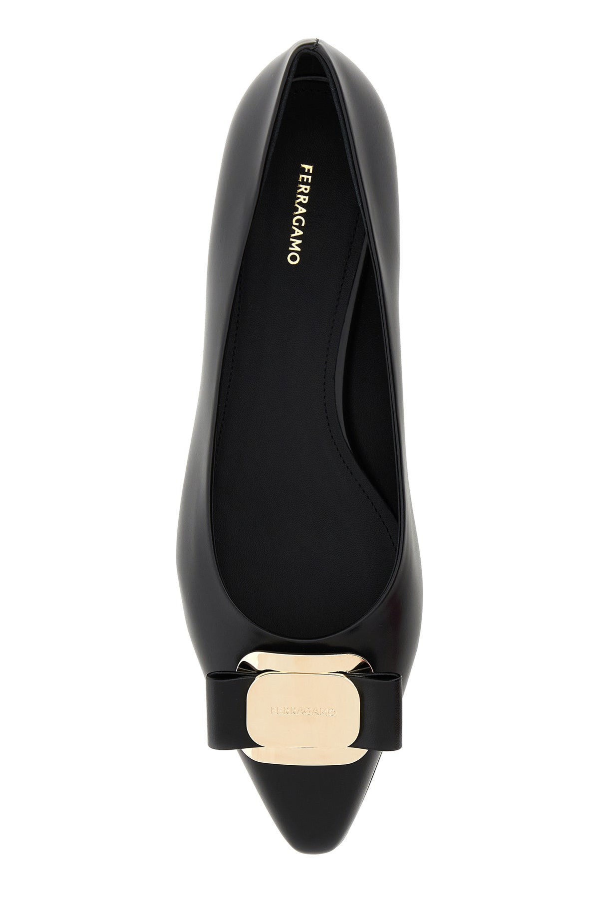 Black leather Zea ballerinas - 4