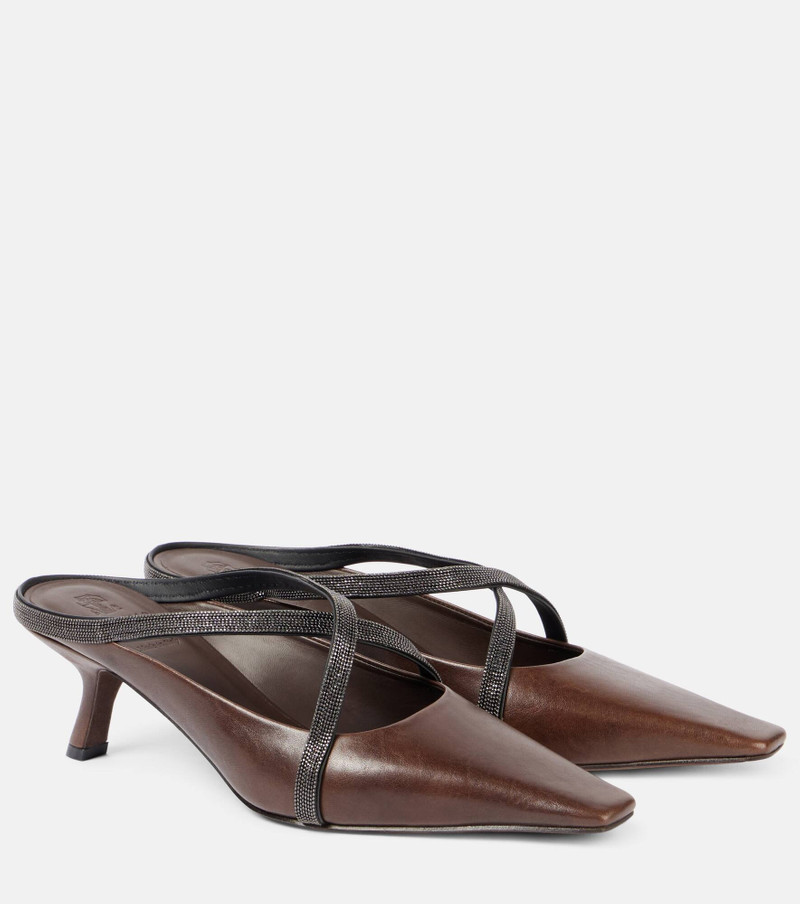 Leather mules - 1