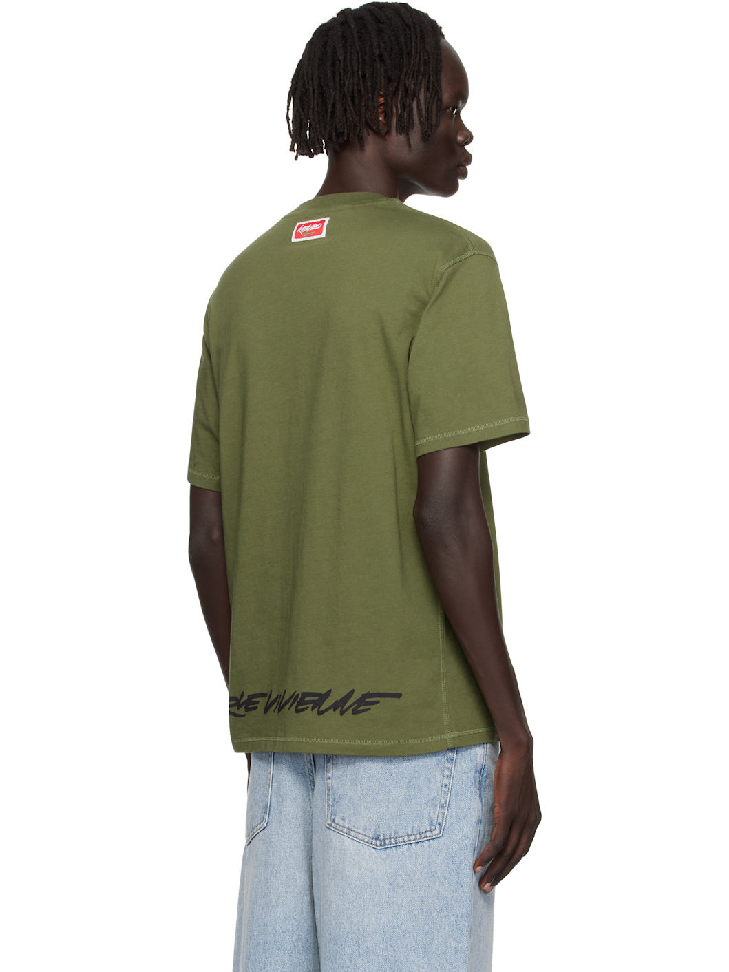 Khaki Kenzo Paris Futura 2000 Edition Cotton T-shirt - 3