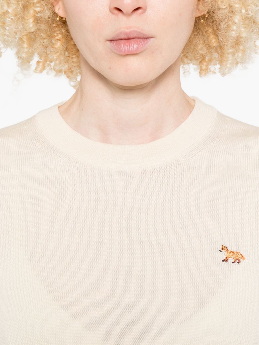 Baby Fox embroidered merino-wool sweater - 5